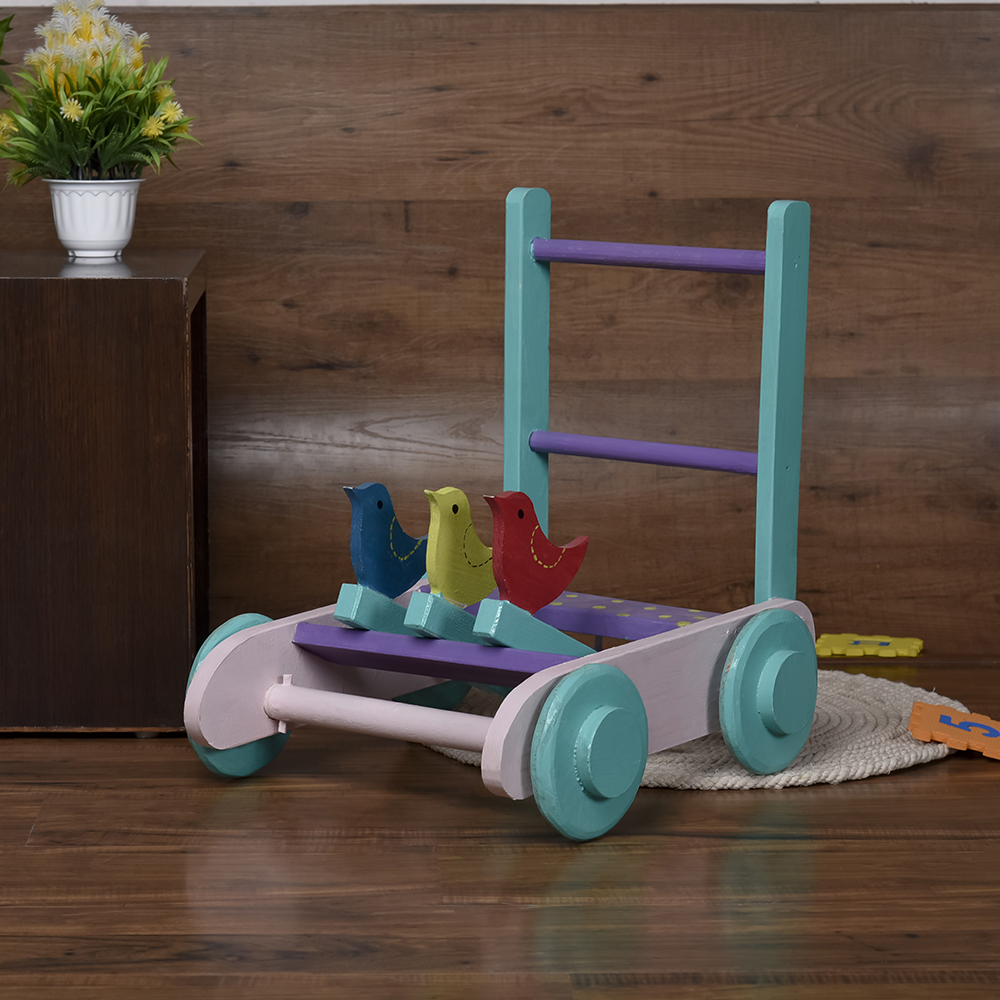 Wooden Rhythmic Baby Push Walker