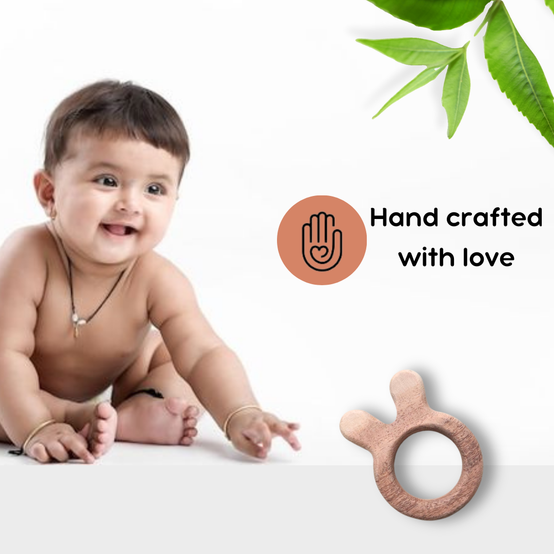 Neem Wood Rabbit Teether