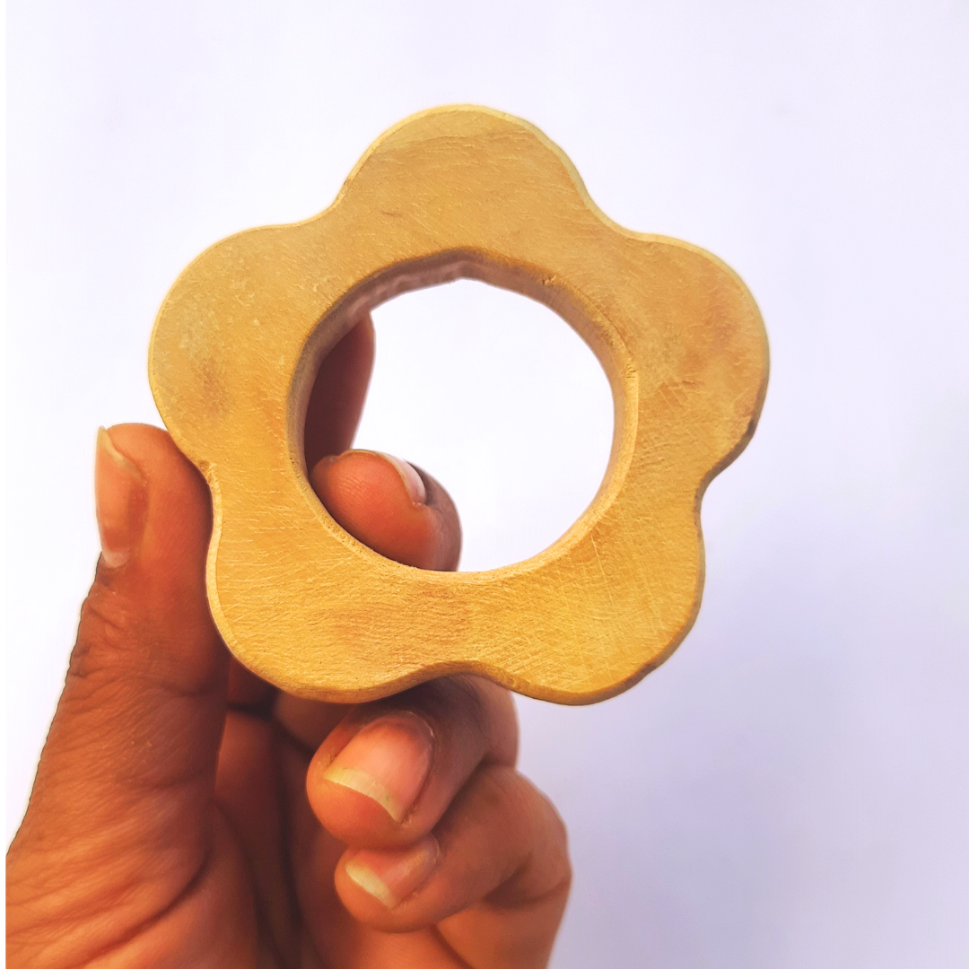 Neem Wood Flower Teether