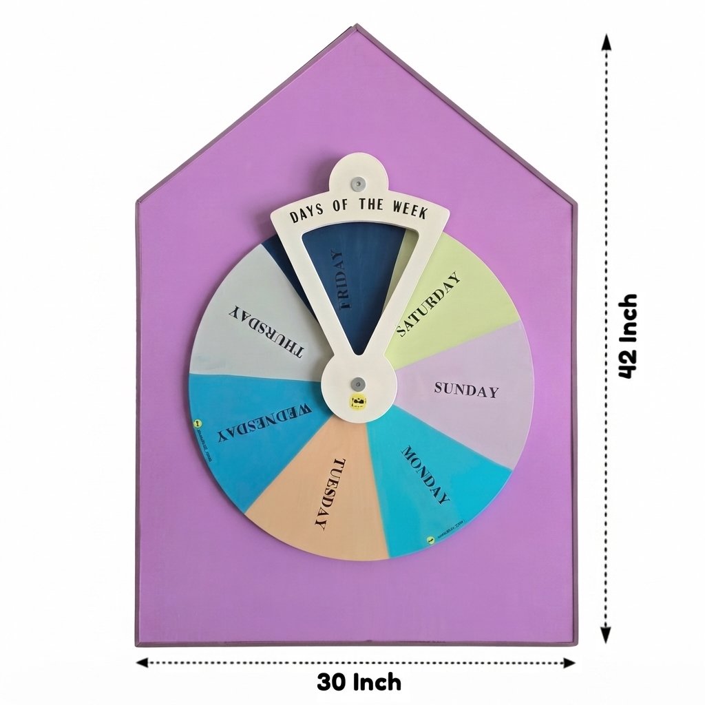 Days of the Week Sensory Wheel With Back Support