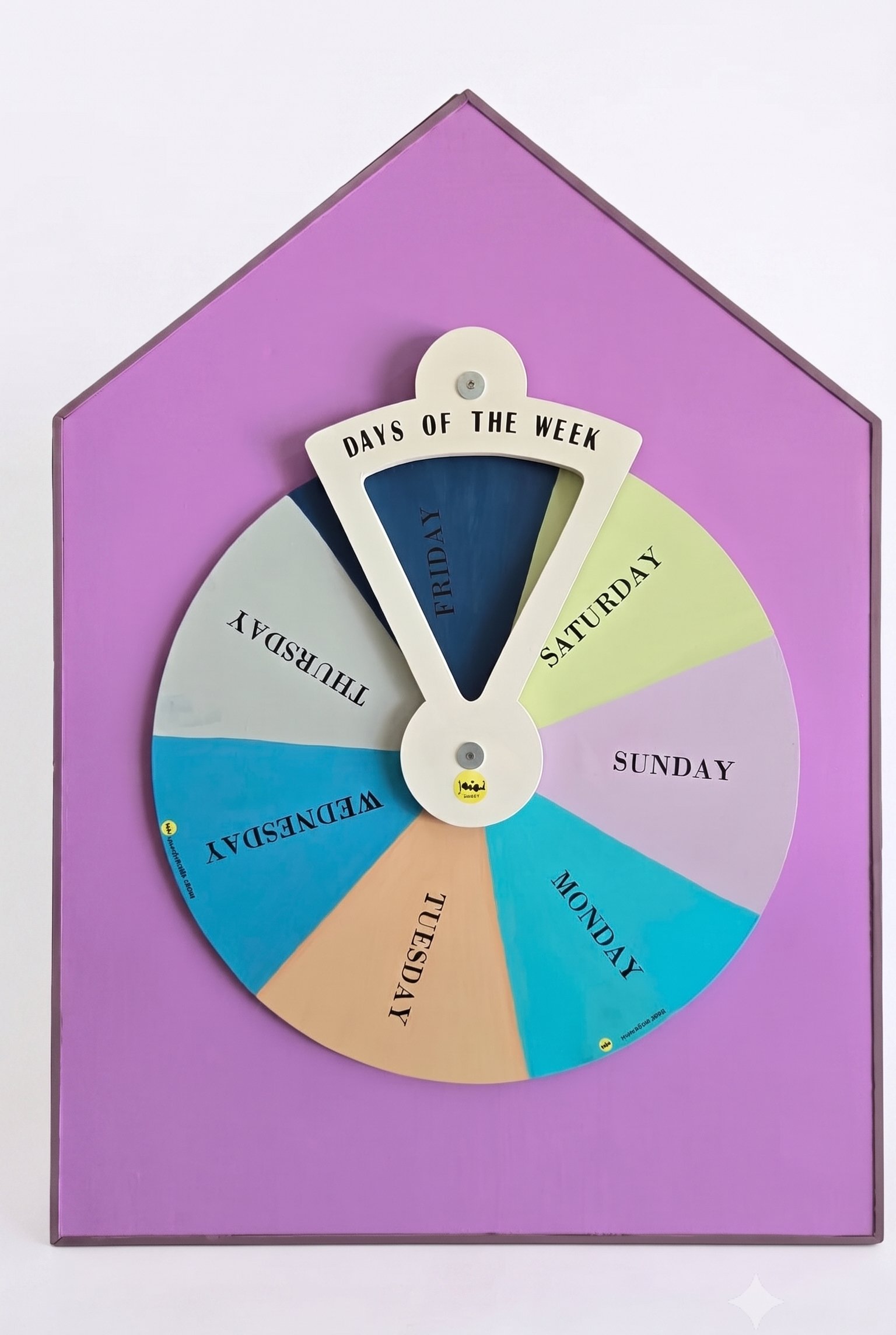 Days of the Week Sensory Wheel With Back Support