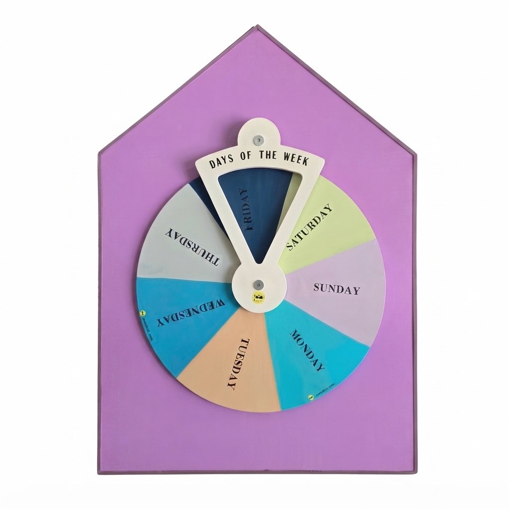Days of the Week Sensory Wheel With Back Support