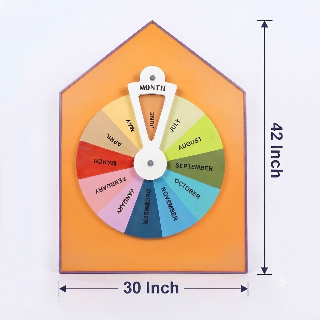 Months of the Year Sensory Wheel With Back Support