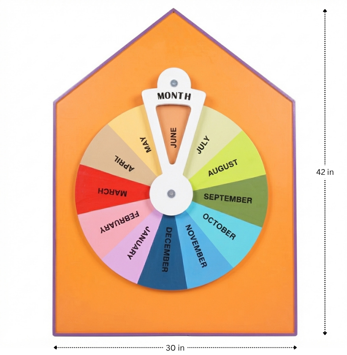 Months of the Year Sensory Wheel With Back Support