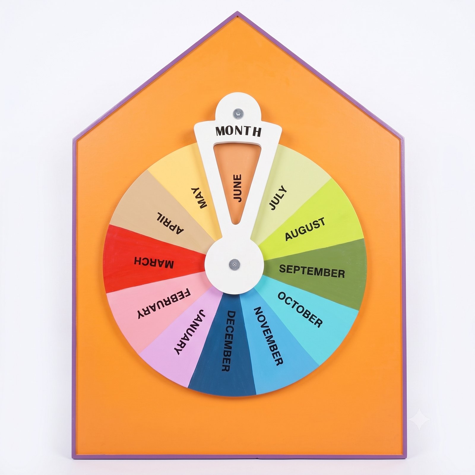 Months of the Year Sensory Wheel With Back Support