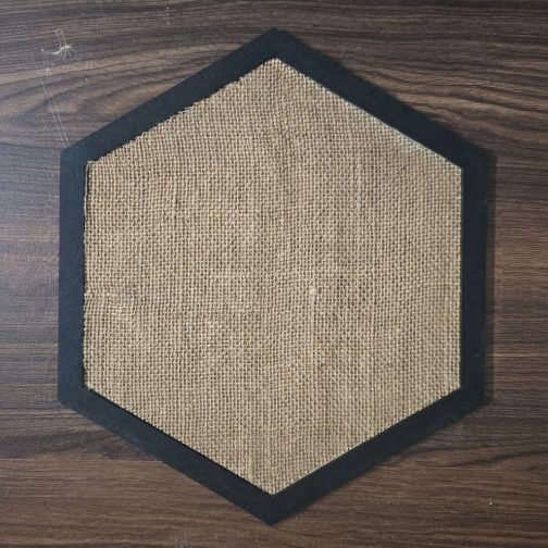 Montessori Hexagonal Wooden Texture Sensory Board with 12 Touch-and-Feel Surfaces for Preschool Children