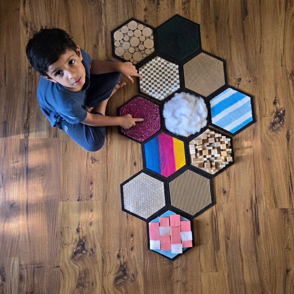 Hexagonal Texture Sensory Board