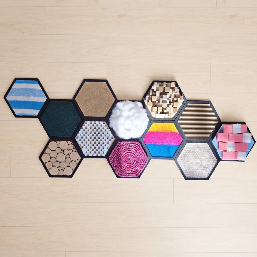 Hexagonal Texture Sensory Board