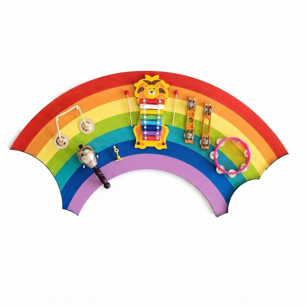 Rainbow Shaped Musical Sensory Board