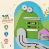 Montessori All in One Wooden Sensory Story Board for Preschool Interactive Learning