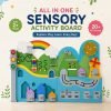 Montessori All in One Wooden Sensory Story Board for Preschool Interactive Learning