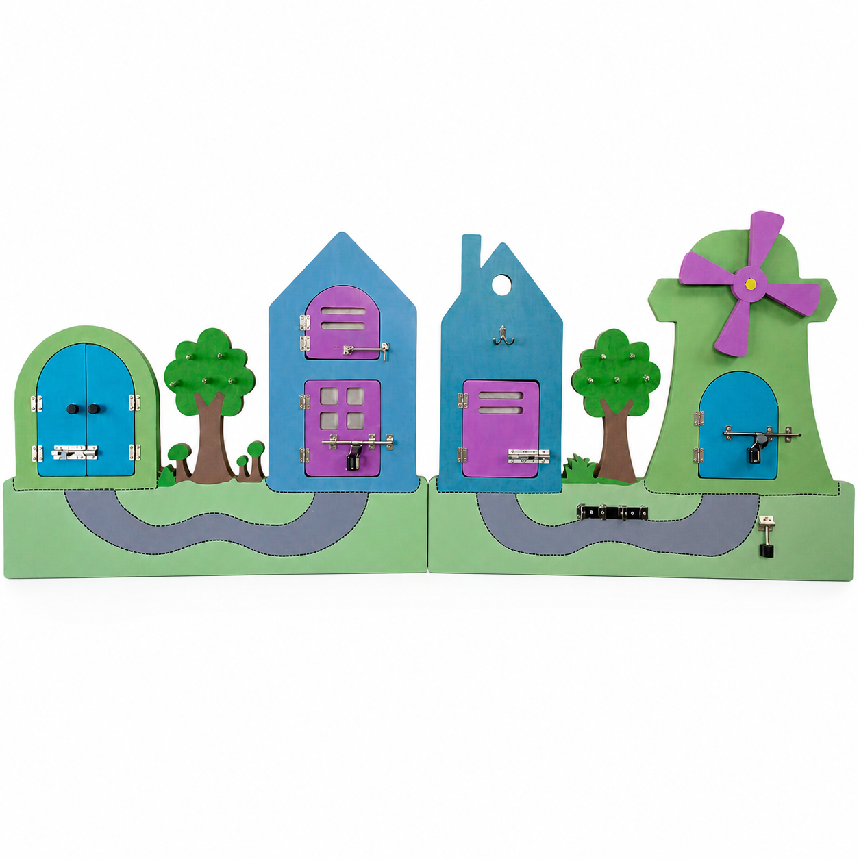 Home Fitting Sensory Board &ndash; Interactive Montessori Wooden Busy Board