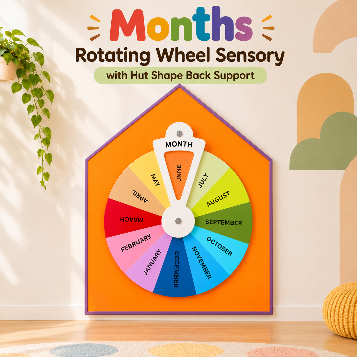 Months of the Year Sensory Wheel With Back Support