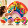 Montessori Rainbow Shaped Wooden Musical Sensory Board with Interactive Musical Instruments for Preschool Children