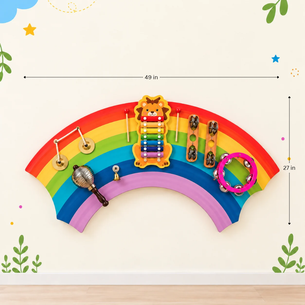 Rainbow Shaped Musical Sensory Board