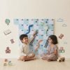 Large preschool number learning game board with snakes and ladders