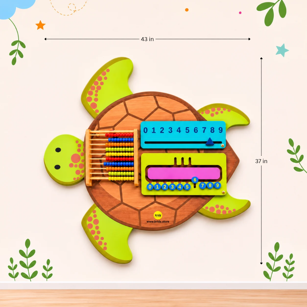 Turtle Shaped Mathematical Sensory Board